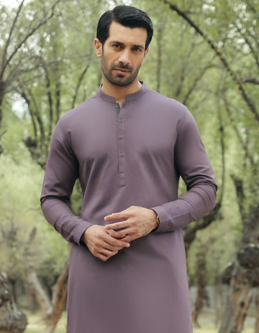 DEEP PURPLE KURTA | JJK-S-US-34518/S23/JJ8944-PN - Image 2