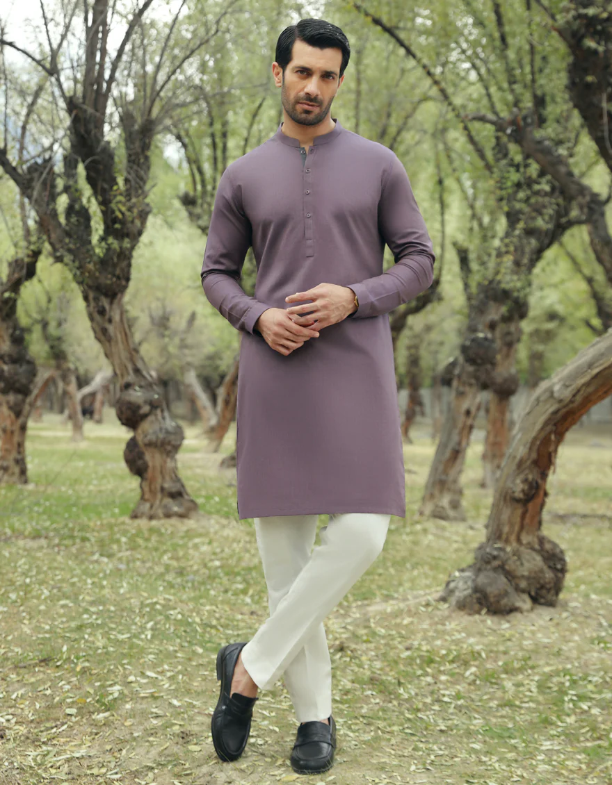 DEEP PURPLE KURTA | JJK-S-US-34518/S23/JJ8944-PN - Image 3
