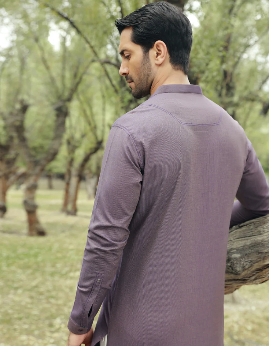 DEEP PURPLE KURTA | JJK-S-US-34518/S23/JJ8944-PN - Image 4