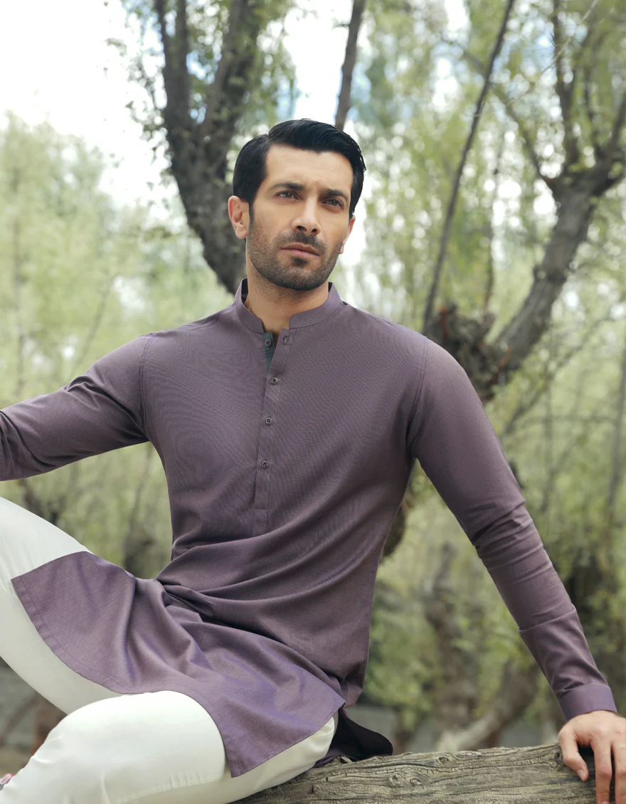 DEEP PURPLE KURTA | JJK-S-US-34518/S23/JJ8944-PN - Image 5