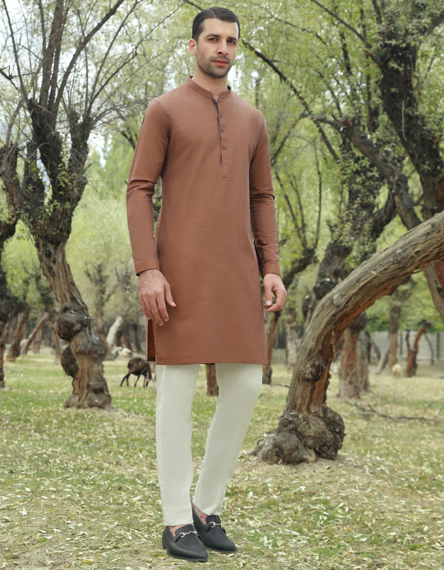 RUST KURTA | JJK-S-US-34519/S23/JJ8944-PN - Image 4