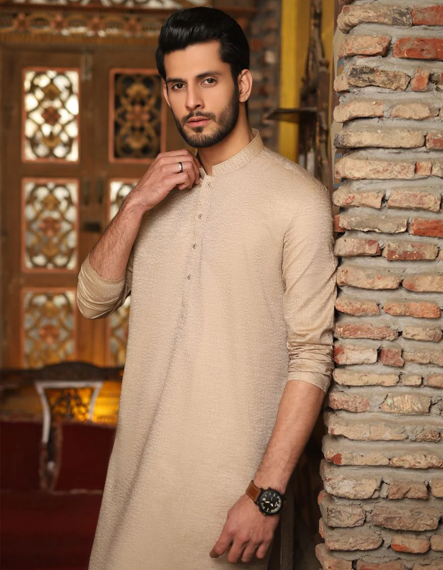 BEIGE KURTA | JJK-S-US-36689/S20/JJ7037 - Image 2