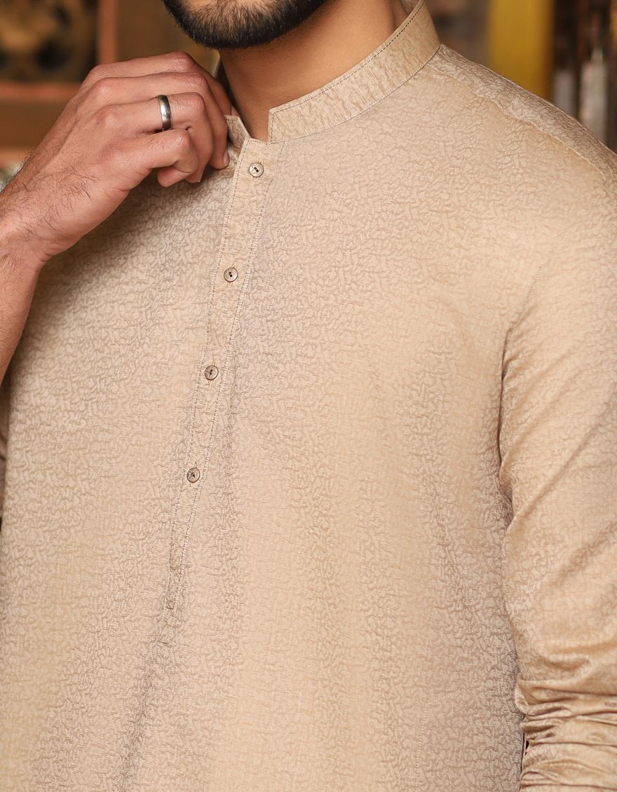 BEIGE KURTA | JJK-S-US-36689/S20/JJ7037 - Image 3