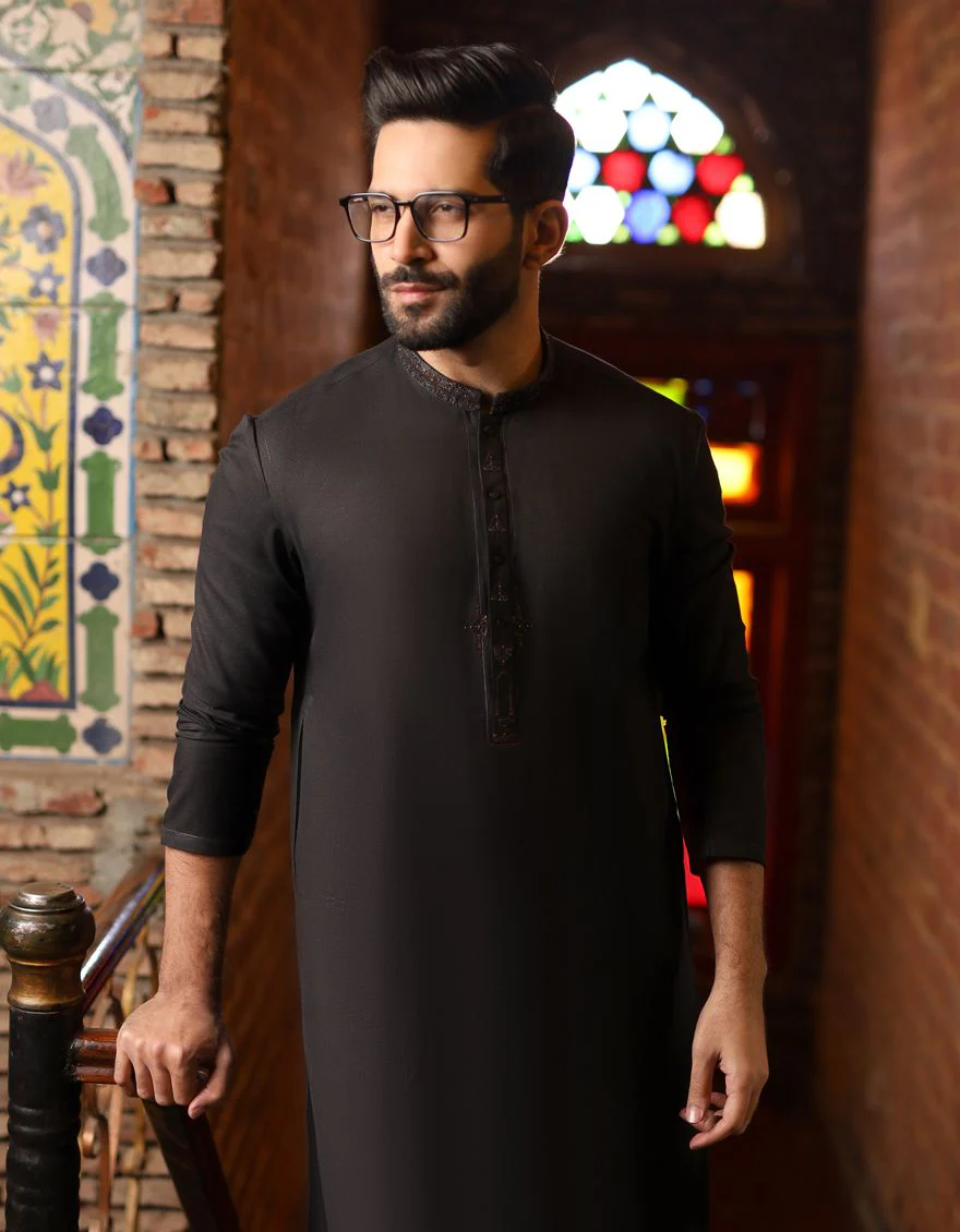 BLACK KURTA | JJK-S-US-36693/S21/JJ6812 - Image 2