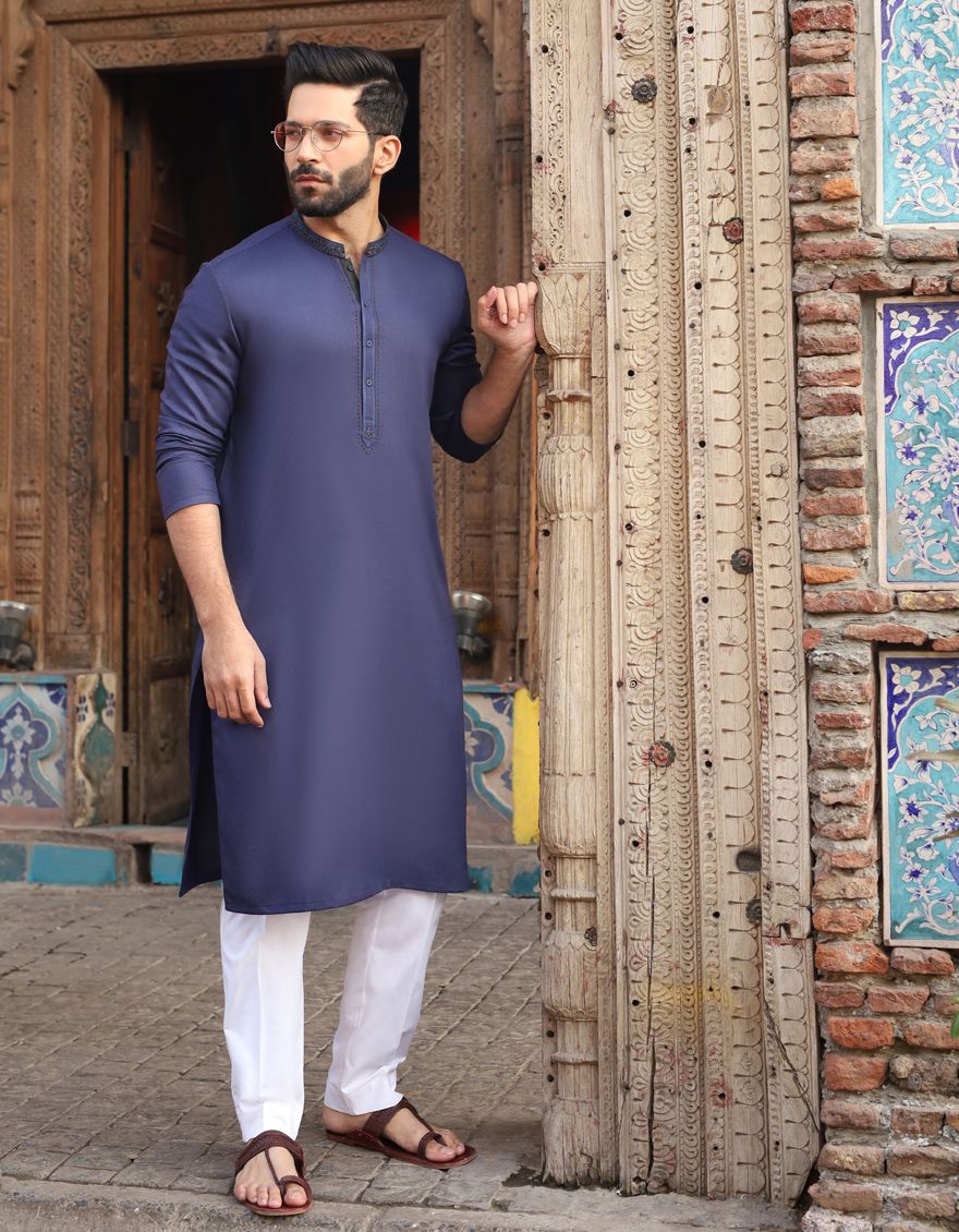 NAVY BLUE KURTA | JJK-S-US-36754/S21/JJ6846