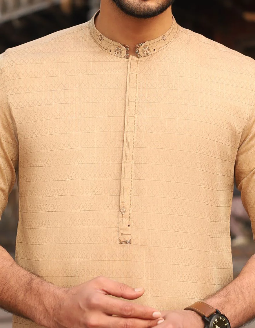 BEIGE KURTA | JJK-S-US-36756/S21/JJ6254 - Image 3
