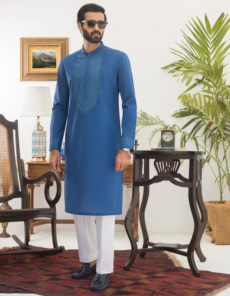 ROYAL BLUE KURTA | JJK-S-US-36772/S21/JJ6874