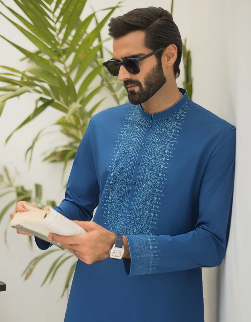 ROYAL BLUE KURTA | JJK-S-US-36772/S21/JJ6874 - Image 3