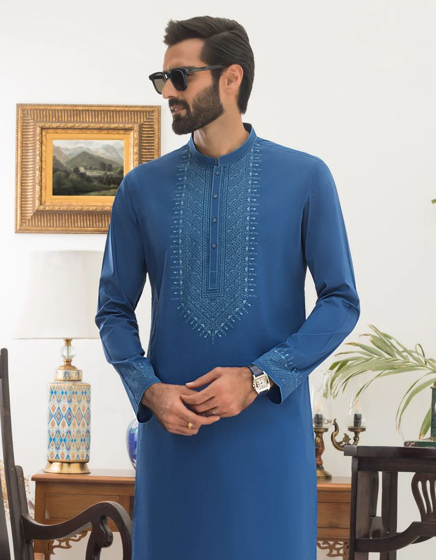 ROYAL BLUE KURTA | JJK-S-US-36772/S21/JJ6874 - Image 4