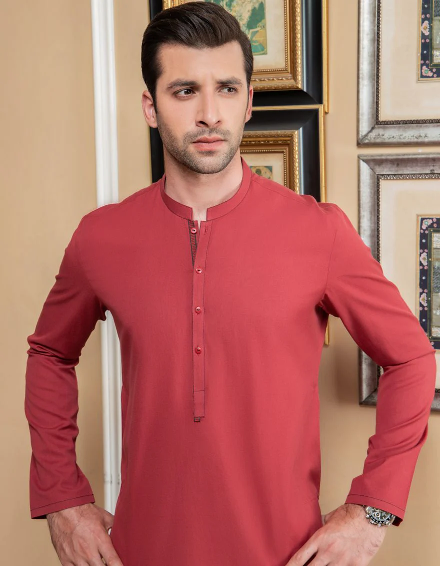 RED KURTA | JJK-S-US-36782/S21/DMR3146 - Image 3