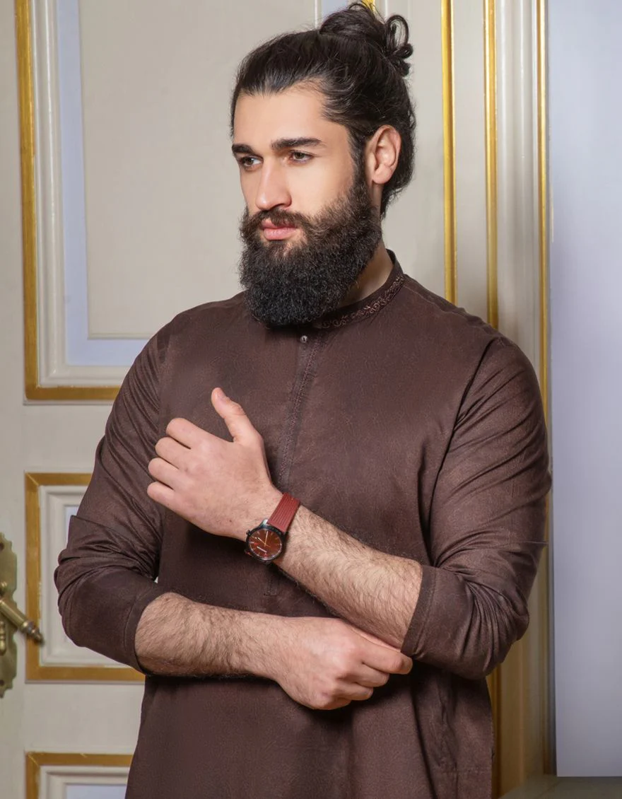 CHOCOLATE BRN KURTA | JJK-S-US-36789/S21/JJ7210-SF - Image 2