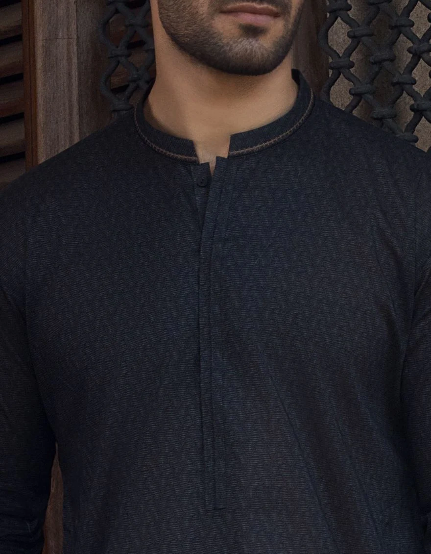 CHARCOAL GREY KURTA | JJK-S-US-36813/S21/JJ7210-SF - Image 5