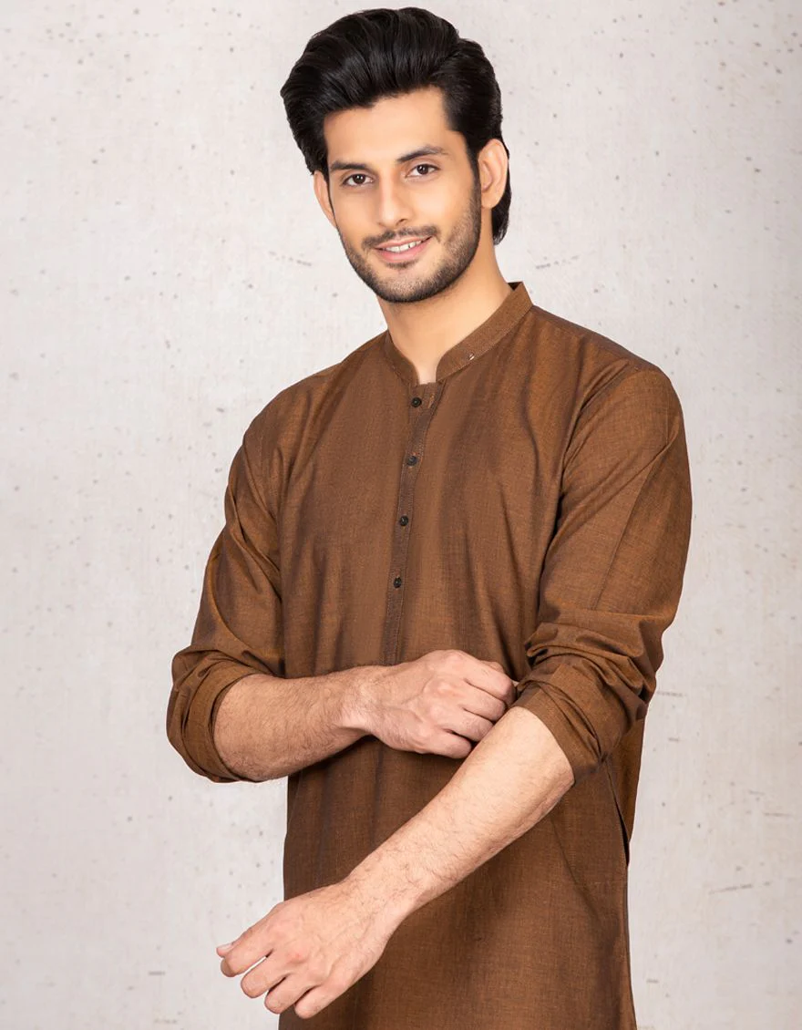 BROWN KURTA | JJK-S-US-36814/S21/JJ7113-CL - Image 2