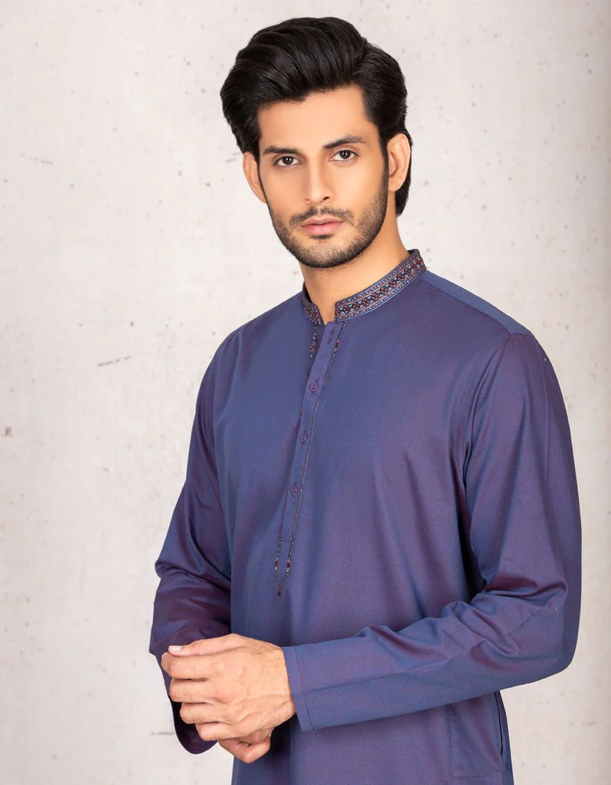 DULL PURPLE KURTA | JJK-S-US-36817/S21/JJ6686-FL - Image 2