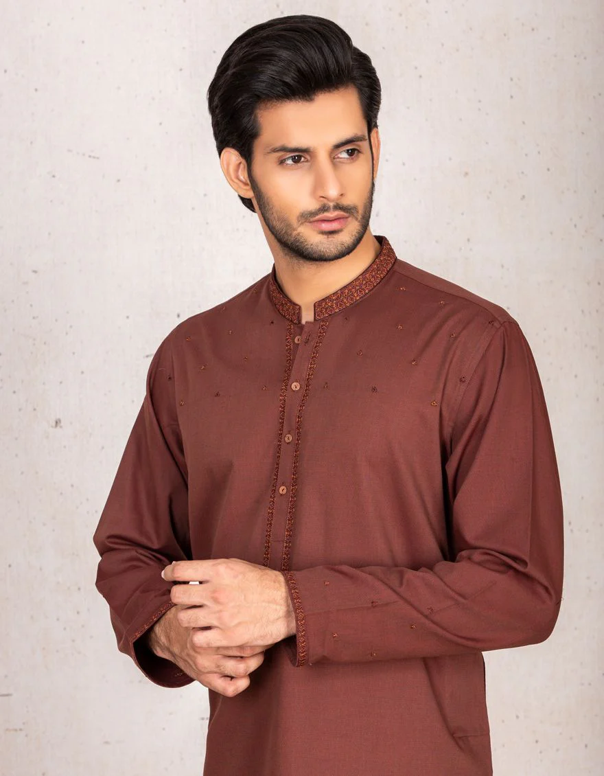RUST KURTA | JJK-S-US-36818/S21/JJ6686-FL - Image 2