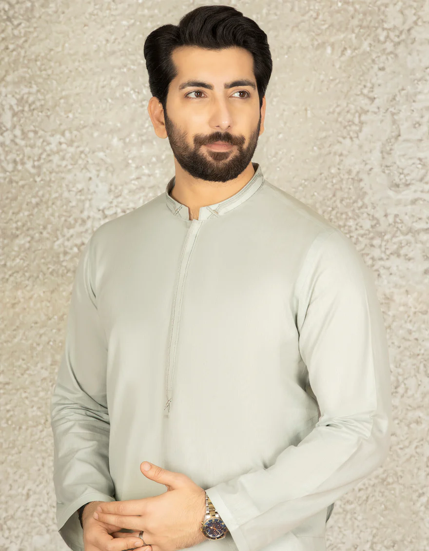 LIGHT GREEN COTTON KURTA | JJK-S-US-36860/S22/DMR3167-CL - Image 2