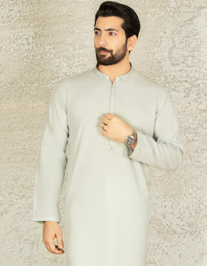 LIGHT GREEN COTTON KURTA | JJK-S-US-36860/S22/DMR3167-CL - Image 3