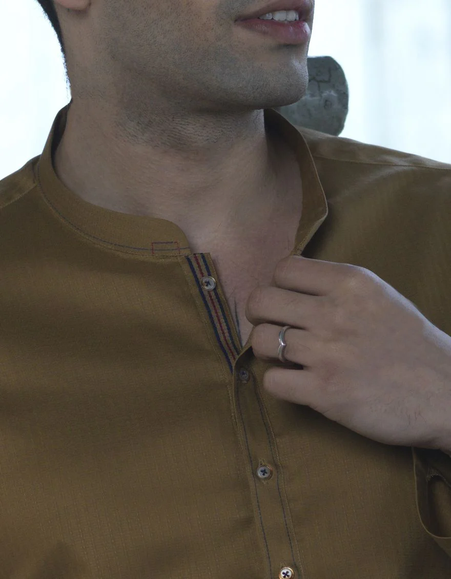 CAMEL KURTA | JJK-S-US-36879/S22/JJ8152-PN - Image 2