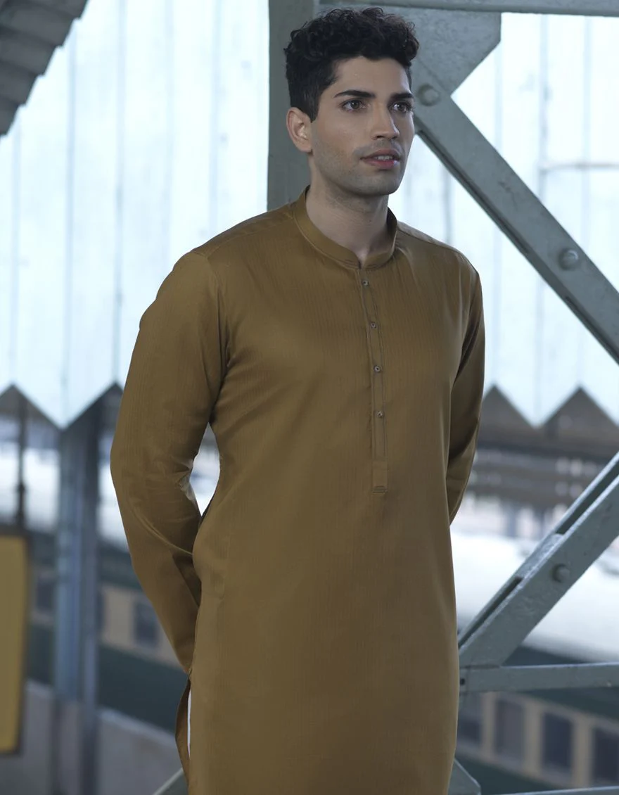 CAMEL KURTA | JJK-S-US-36879/S22/JJ8152-PN - Image 4