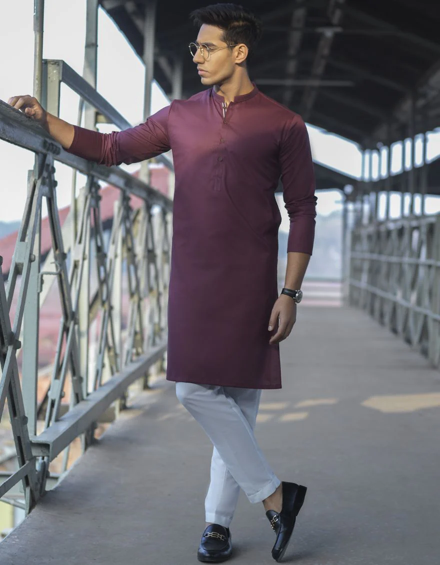 PLUM KURTA | JJK-S-US-36880/S22/JJ8152-PN - Image 2
