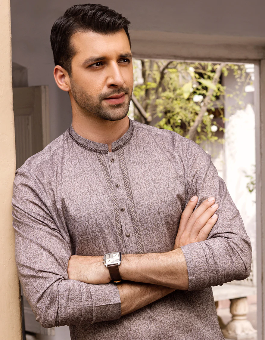 MUD BROWN COTTON KURTA | JJK-S-US-36899/S22/JJ7546-SF - Image 2