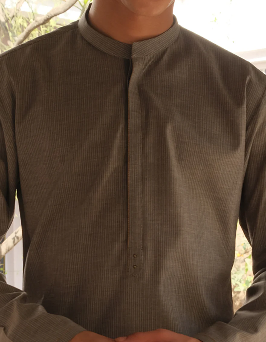 SAND COTTON KURTA | JJK-S-US-36902/S22/JJ7618-PN - Image 2