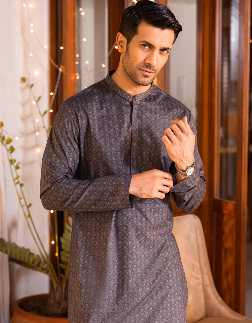 DARK GREY COTTON KURTA | JJK-S-US-36931/S22/JJ7546-SF - Image 6