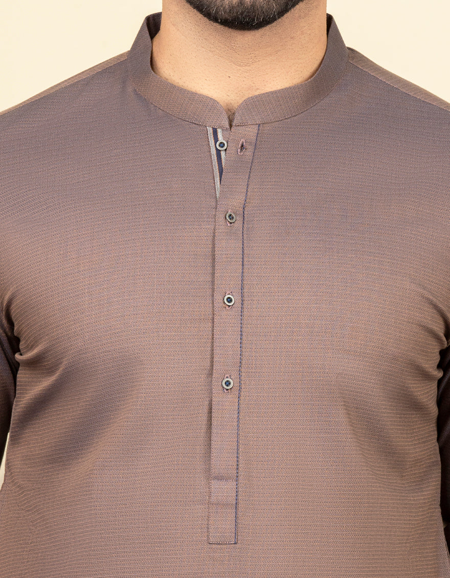 DULL PURPLE BLENDED KURTA | JJK-S-US-36944/S22/JJ8287-CL - Image 2