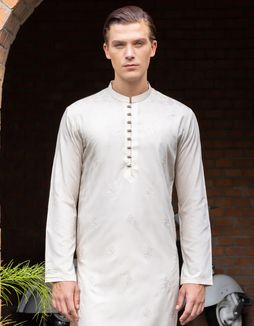 FAWN BLENDED KURTA | JJK-S-US-36969/S23/JJ8614-FL - Image 3