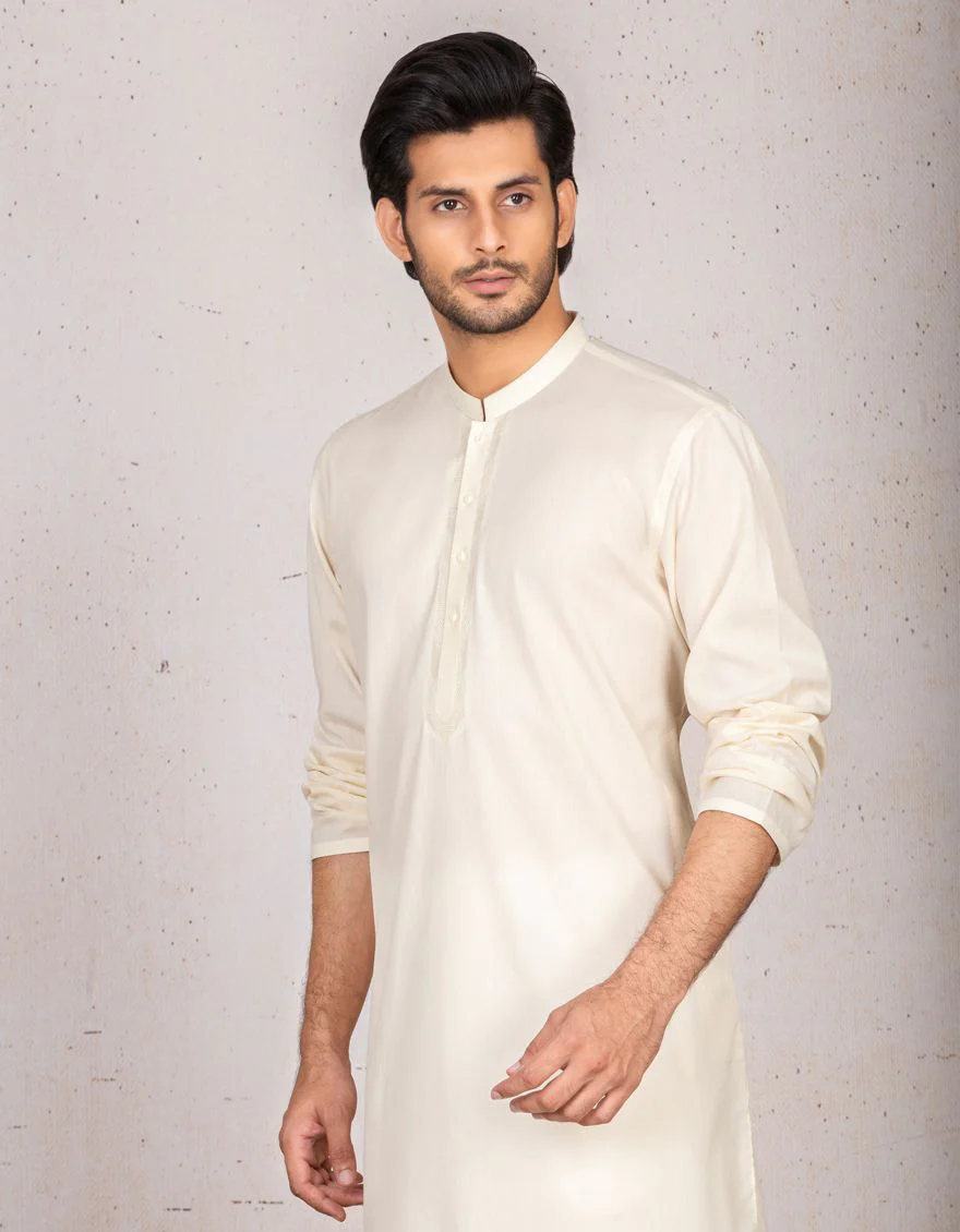 OFF WHITE KURTA | JJK-S-US-37546/S21/DMR3155-SF - Image 2