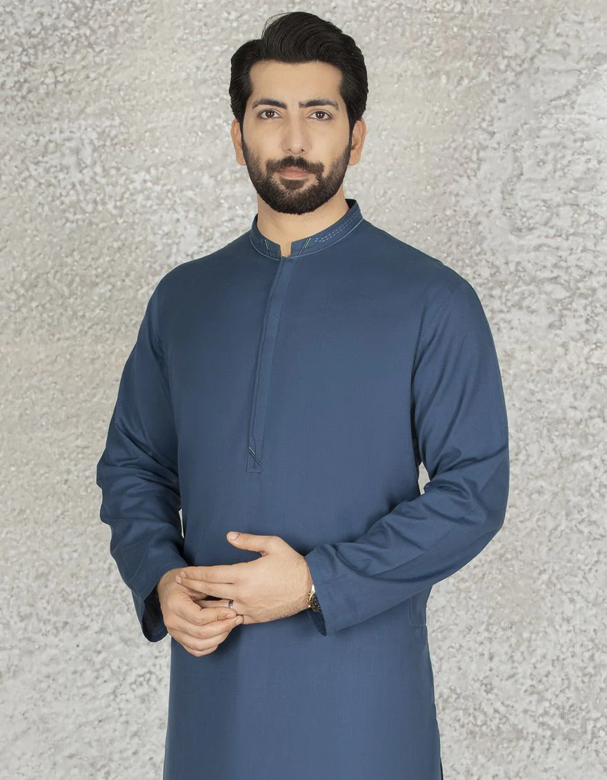 BLUE KURTA | JJK-S-US-37569/S22/DMR3164-CL - Image 2