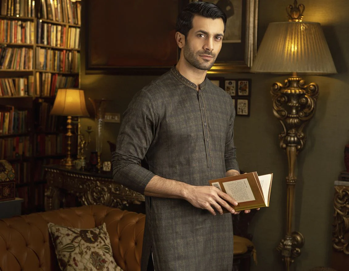 ARMY GREEN KURTA | JJK-S-US-37584/S22/JJ7546-SF - Image 4