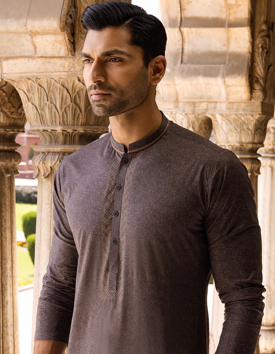 MUD BROWN COTTON KURTA | JJK-S-US-37601/S22/JJ7546-SF - Image 2