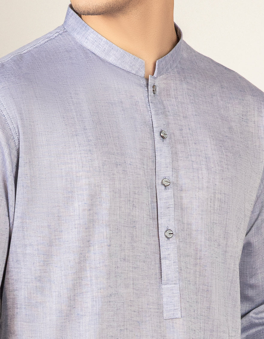 LIGHT BLUE COTTON KURTA | JJK-S-US-37628/S22/JJ7691-PN - Image 2