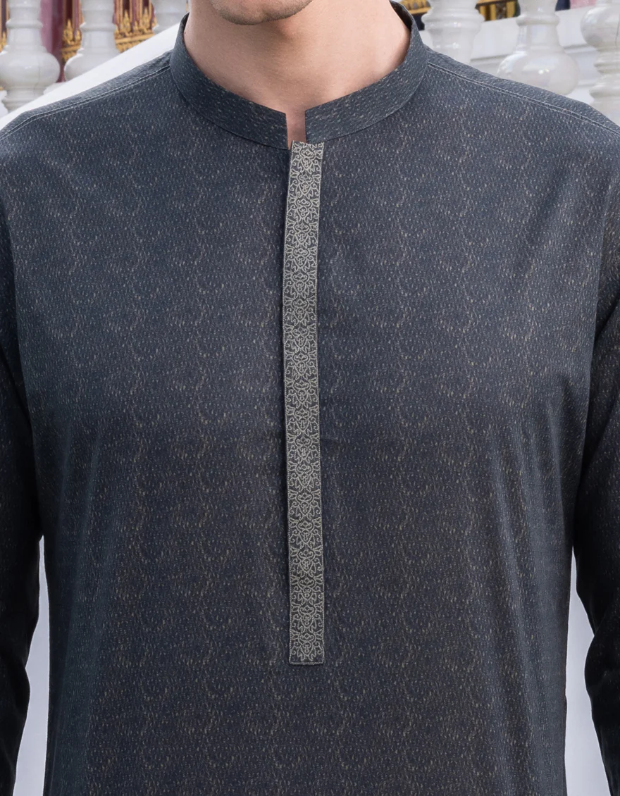 GREEN COTTON KURTA | JJK-S-US-37713/S23/JJ8771-SF - Image 2