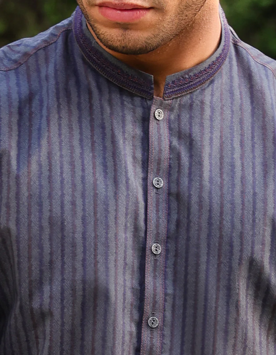 DARK GREEN COTTON KURTA | JJK-S-US-37740/S23/JJ8771-SF - Image 2