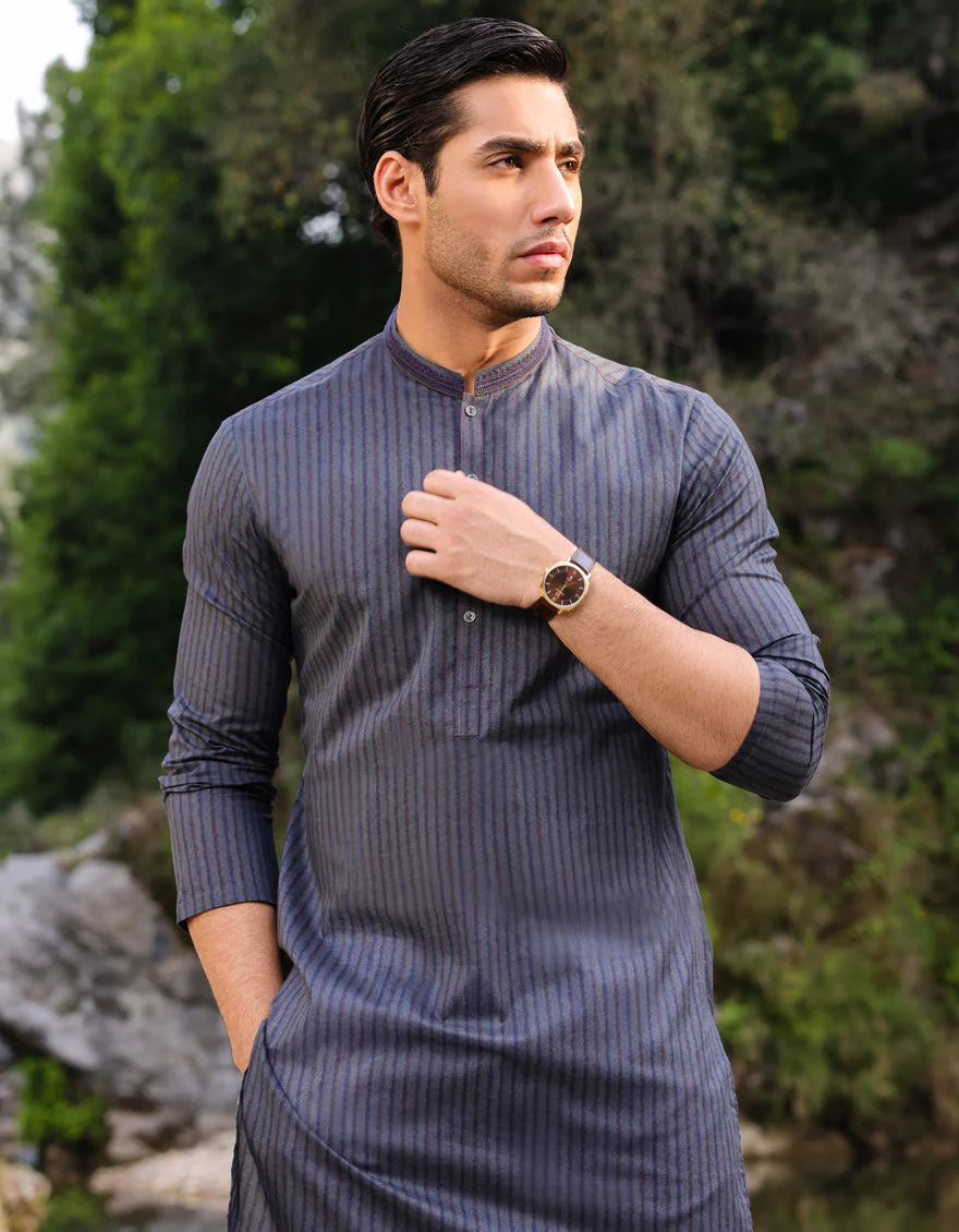 DARK GREEN COTTON KURTA | JJK-S-US-37740/S23/JJ8771-SF - Image 3