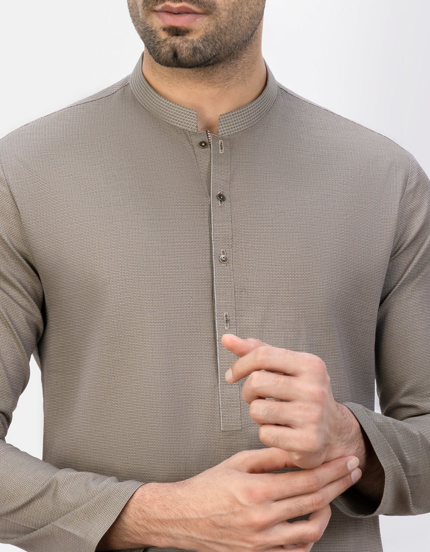 SAGE GREEN COTTON KURTA | JJK-S-US-37770/S23/JJ8922-PN - Image 2