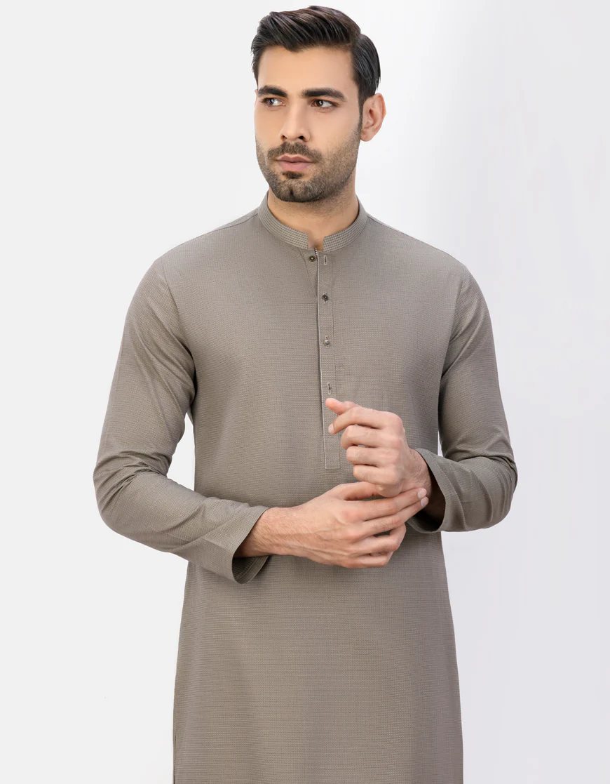 SAGE GREEN COTTON KURTA | JJK-S-US-37770/S23/JJ8922-PN - Image 3
