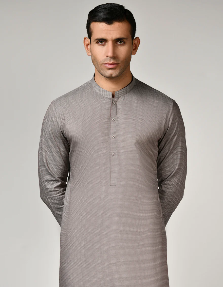 MIX BROWN COTTON KURTA | JJK-S-US-37773/S23/JJ8922-PN - Image 2