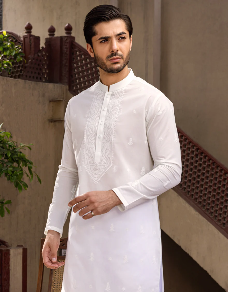 PEEL GREEN COTTON KURTA | JJK-S-US-40184/S22/JJ7546-SF - Image 2