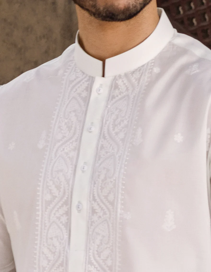 PEEL GREEN COTTON KURTA | JJK-S-US-40184/S22/JJ7546-SF - Image 3
