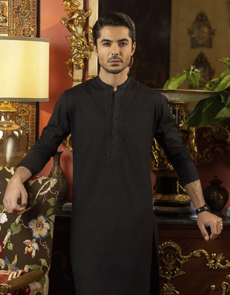 BLACK KURTA | JJK-S-US-40206/S22/JJ7546-FL - Image 2