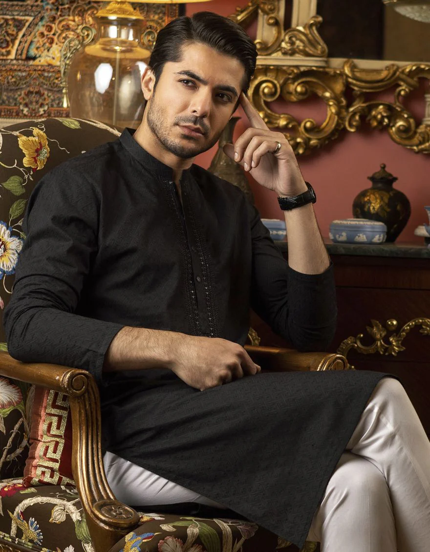 BLACK KURTA | JJK-S-US-40206/S22/JJ7546-FL - Image 3