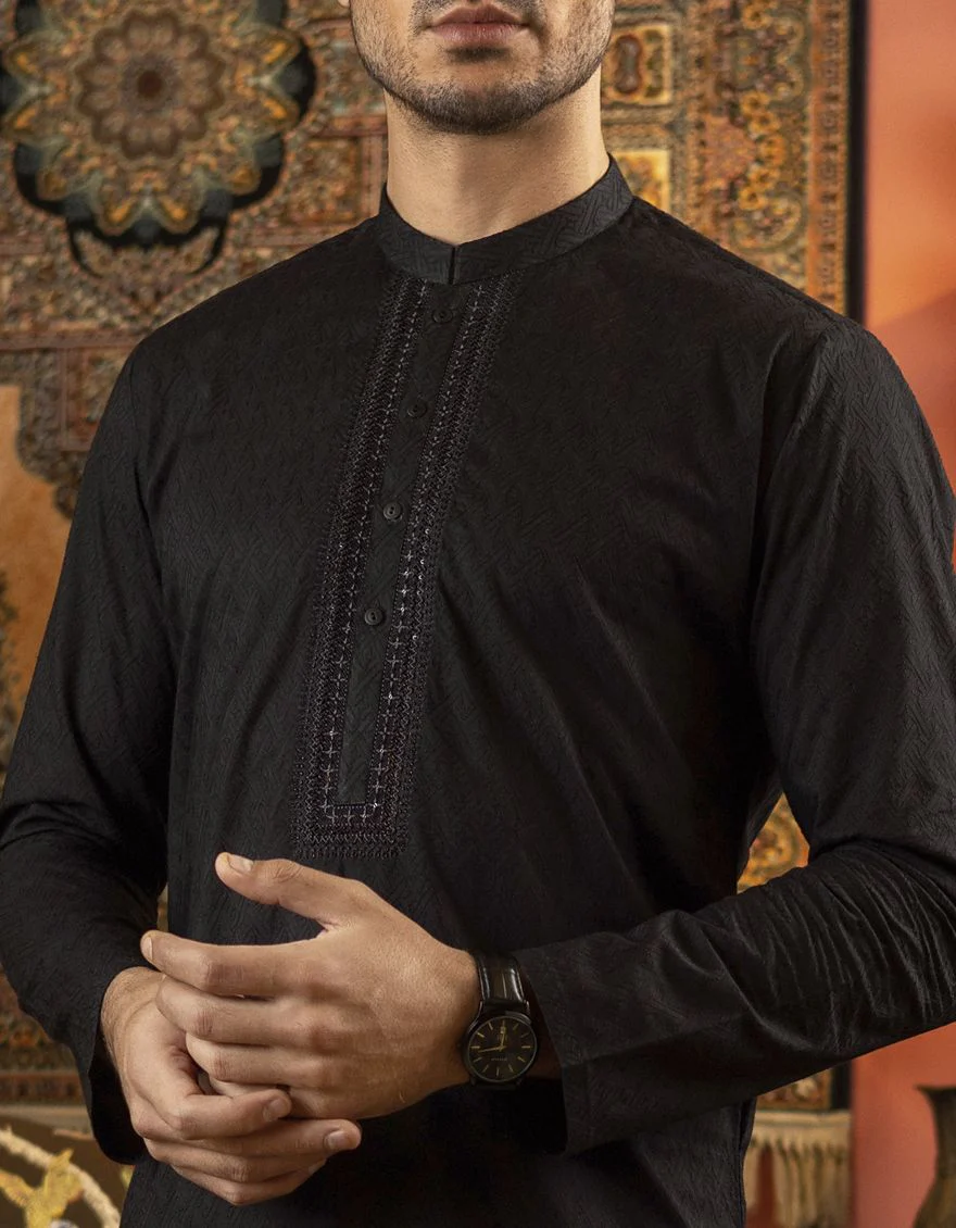BLACK KURTA | JJK-S-US-40206/S22/JJ7546-FL - Image 4