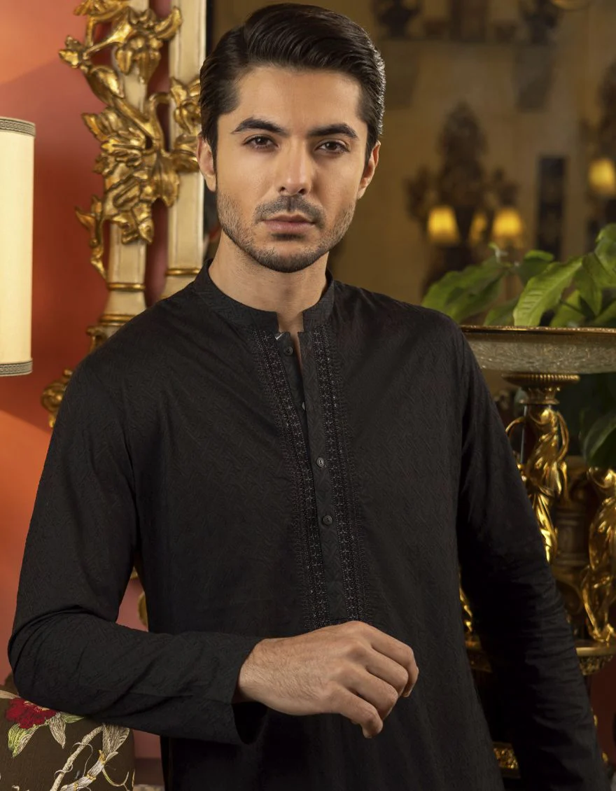BLACK KURTA | JJK-S-US-40206/S22/JJ7546-FL - Image 5