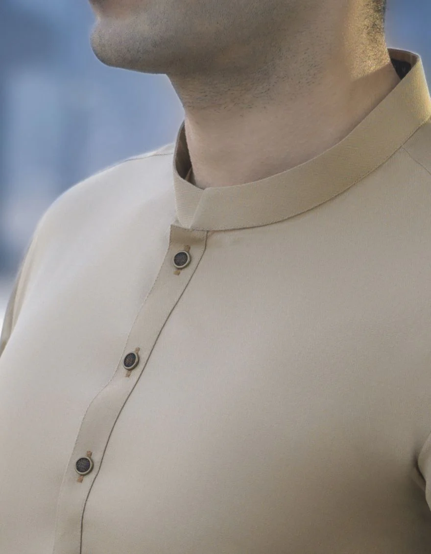 BEIGE KURTA | JJK-S-US-40250/S22/JJ8134-PN - Image 2