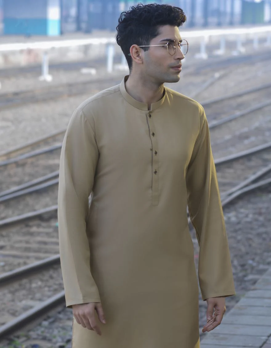 BEIGE KURTA | JJK-S-US-40250/S22/JJ8134-PN - Image 4