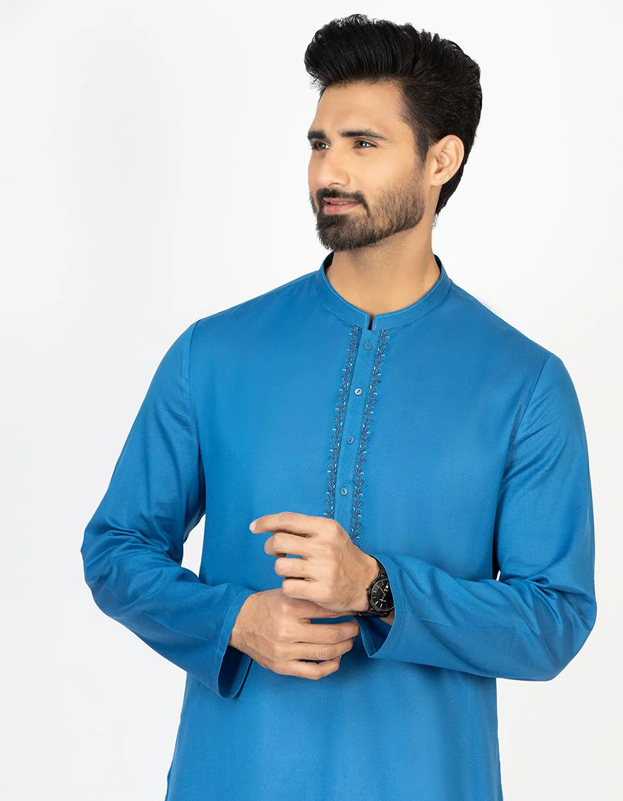 BLUE KURTA | JJK-S-US-42313/S21/JJ6734-SF - Image 2