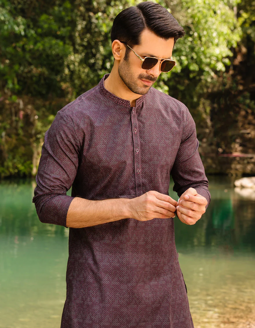 RED COTTON KURTA | JJK-S-US-47066/S23/JJ8771-SF - Image 5